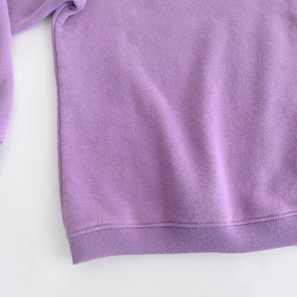 Vintage Blair Lavender Embroidered Collar Butt4 Button Pullover  Sweater Large - Picture 7 of 12